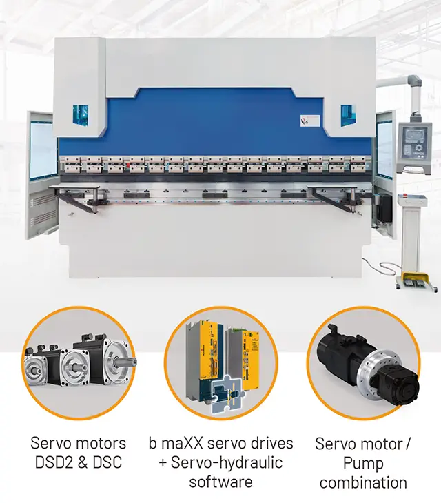 Servo press brakes