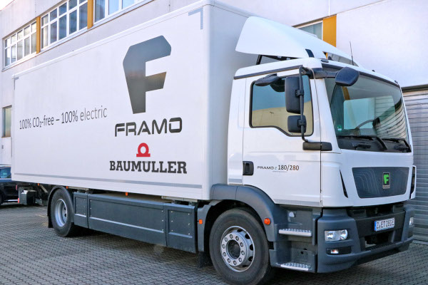 配备 Baumüller 电机的电池电动载重车