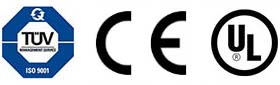 Logos TÜV CE UL